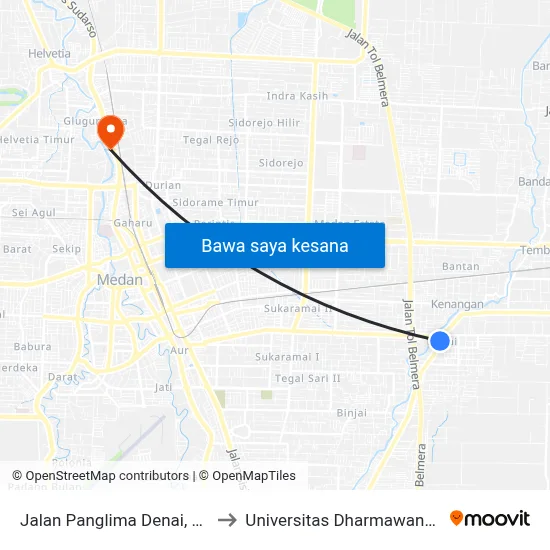 Jalan Panglima Denai, 141 to Universitas Dharmawangsa map