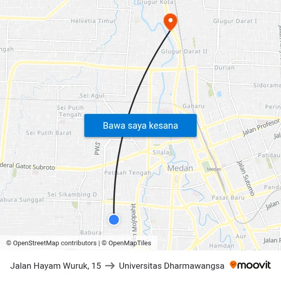 Jalan Hayam Wuruk, 15 to Universitas Dharmawangsa map