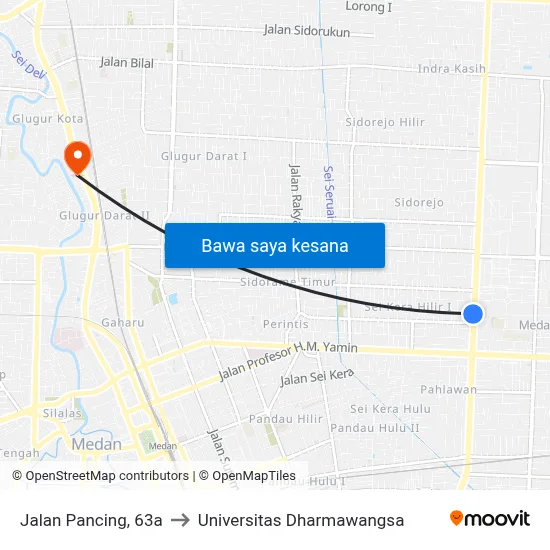 Jalan Pancing, 63a to Universitas Dharmawangsa map