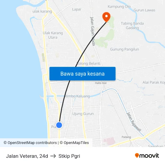 Jalan Veteran, 24d to Stkip Pgri map