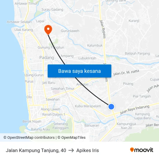 Jalan Kampung Tanjung, 40 to Apikes Iris map