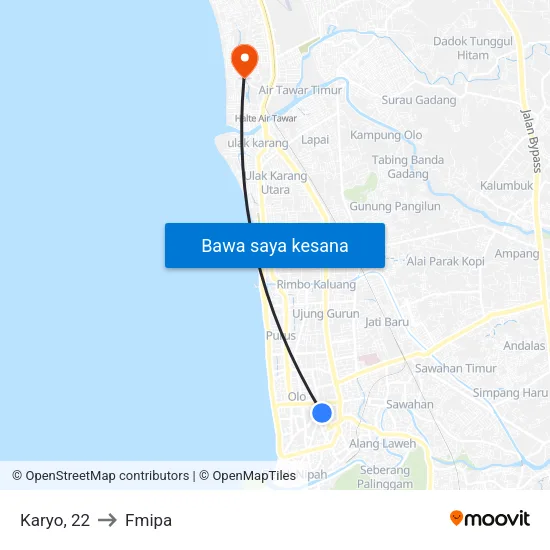 Karyo, 22 to Fmipa map