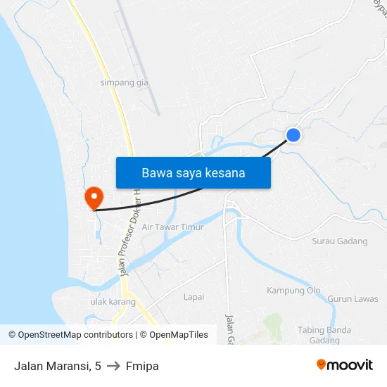 Jalan Maransi, 5 to Fmipa map