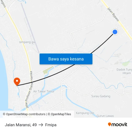 Jalan Maransi, 49 to Fmipa map