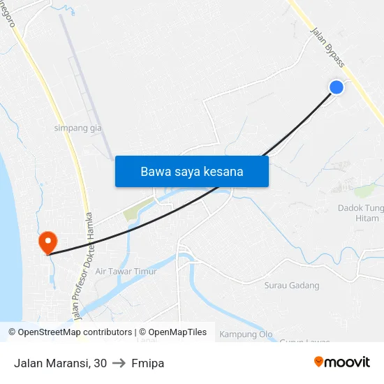 Jalan Maransi, 30 to Fmipa map