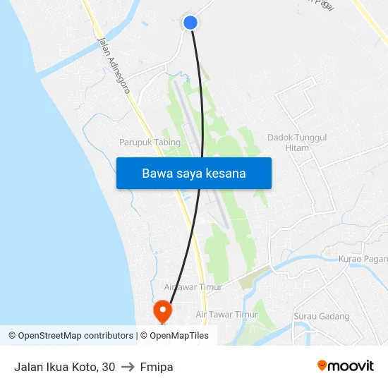 Jalan Ikua Koto, 30 to Fmipa map