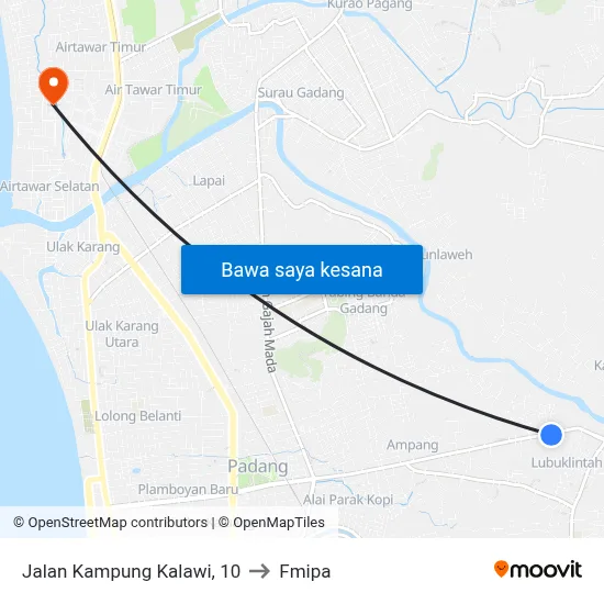 Jalan Kampung Kalawi, 10 to Fmipa map