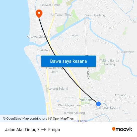 Jalan Alai Timur, 7 to Fmipa map