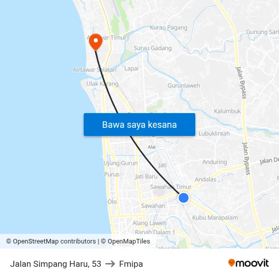 Jalan Simpang Haru, 53 to Fmipa map