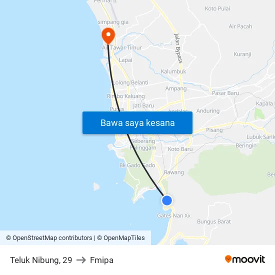 Teluk Nibung, 29 to Fmipa map