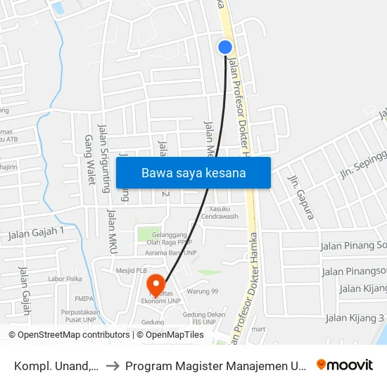 Kompl. Unand, 5 to Program Magister Manajemen Unp map