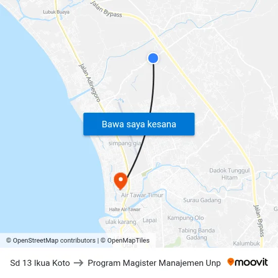 Sd 13 Ikua Koto to Program Magister Manajemen Unp map