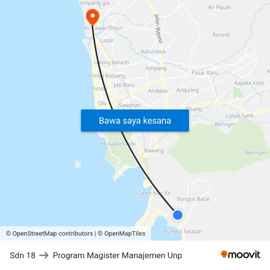 Sdn 18 to Program Magister Manajemen Unp map