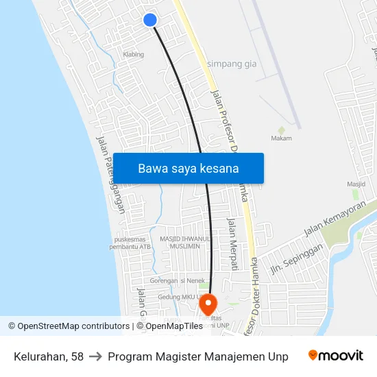 Kelurahan, 58 to Program Magister Manajemen Unp map