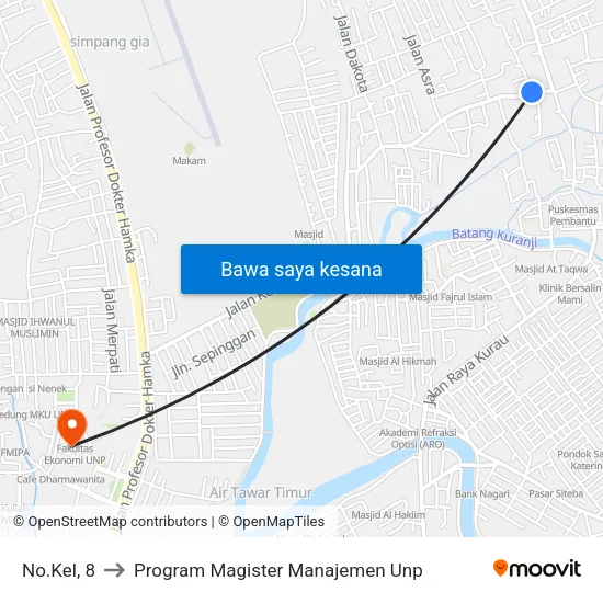 No.Kel, 8 to Program Magister Manajemen Unp map