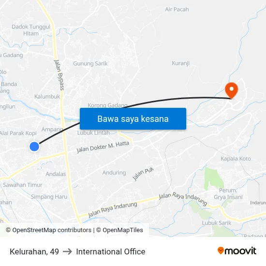 Kelurahan, 49 to International Office map