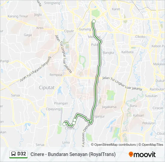 D32 Bus Line Map