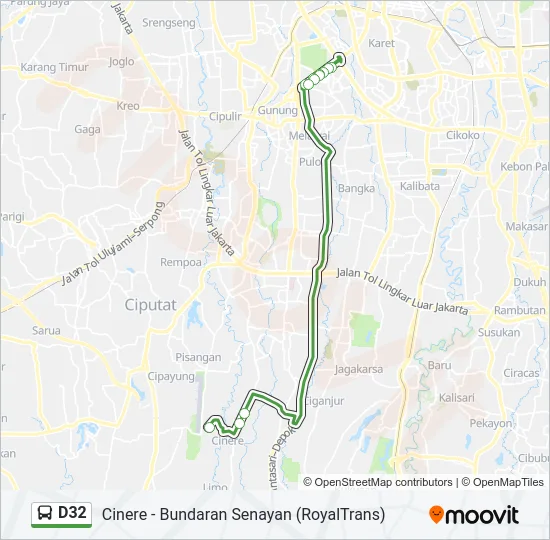 D32 Bus Line Map