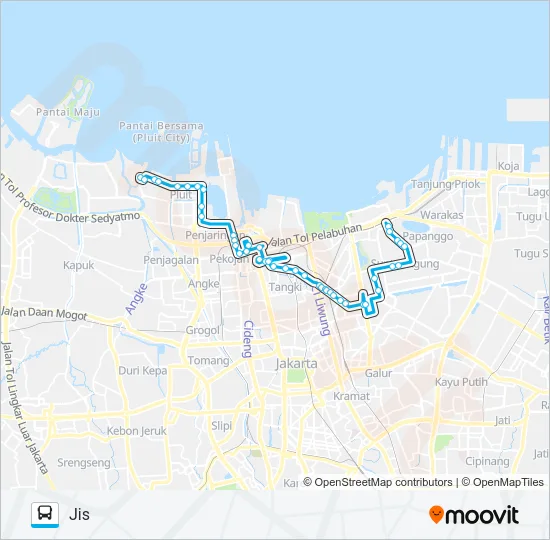 JAK120 Bus Line Map