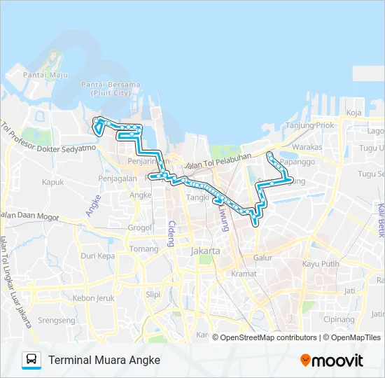 JAK120 Bus Line Map