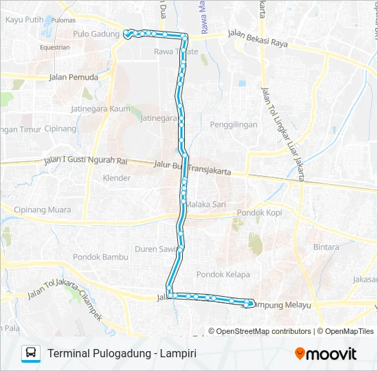 JAK99 Bus Line Map