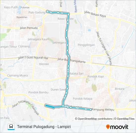 JAK99 Bus Line Map