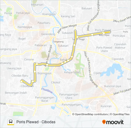 KORIDOR 2 Bus Line Map
