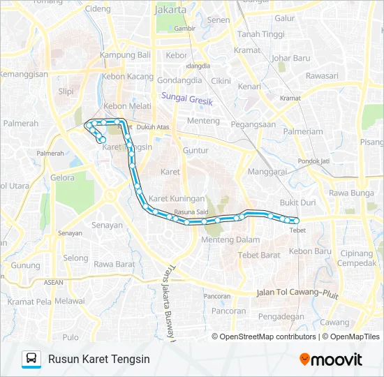 JAK48A Bus Line Map