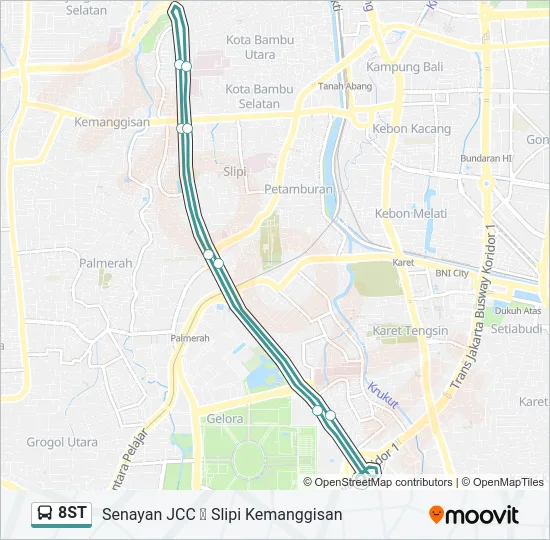 8ST Bus Line Map
