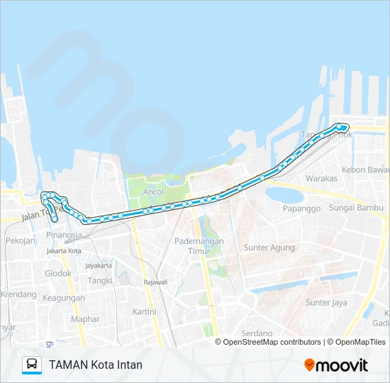 JAK89 Bus Line Map