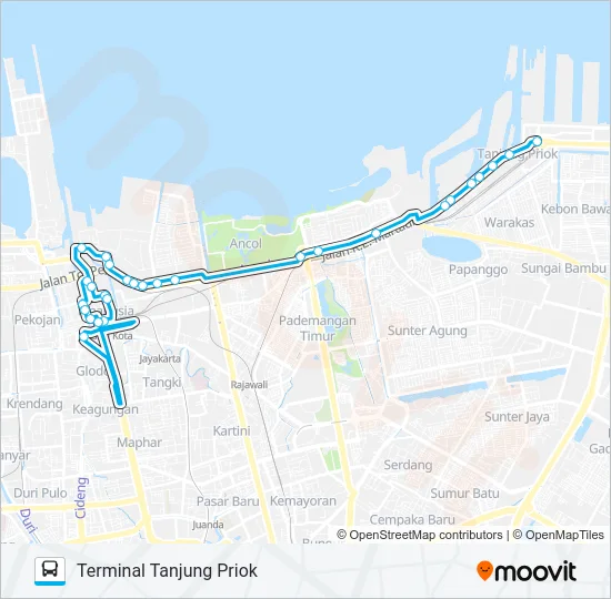 JAK89 Bus Line Map