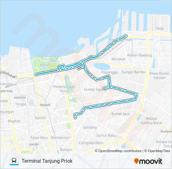 JAK90 Bus Line Map