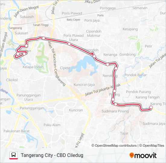 KORIDOR 3 Bus Line Map