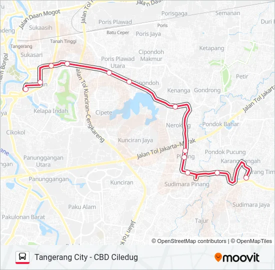KORIDOR 3 Bus Line Map