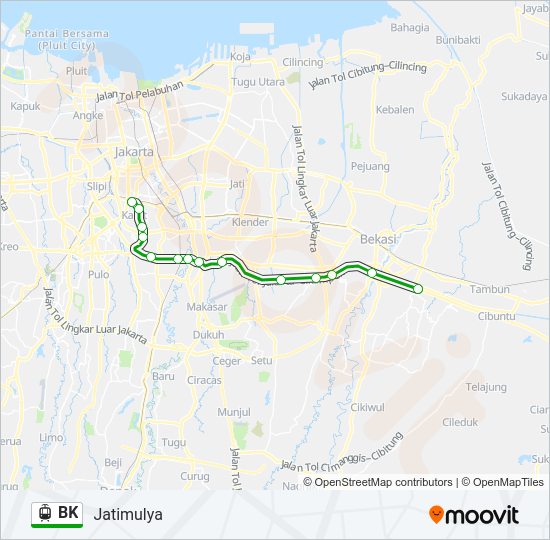 Rute Bk: Jadwal, Pemberhentian & Peta - Jatimulya (Diperbarui)