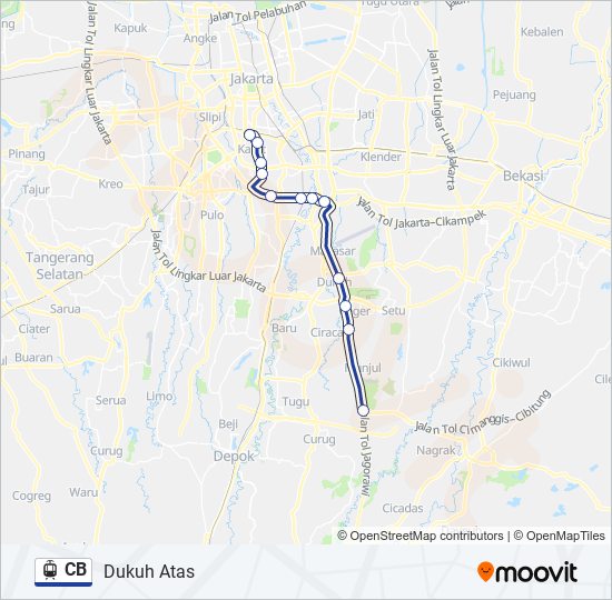 Rute cb: Jadwal, Pemberhentian & Peta - Dukuh Atas (Diperbarui)
