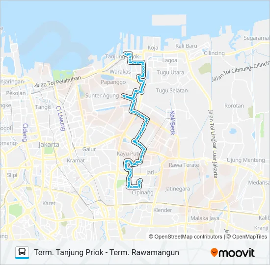 JAK87 Bus Line Map