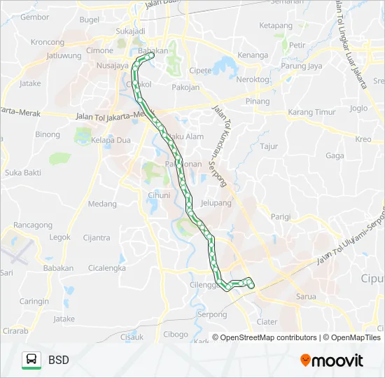 B04 CIKOKOL - BSD Bus Line Map