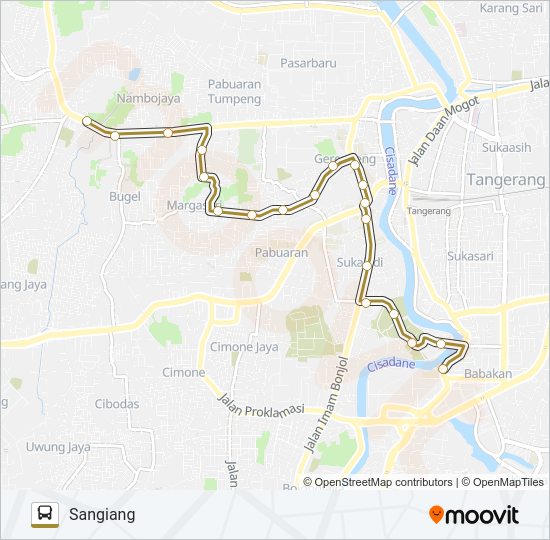 G08 CIKOKOL - SANGIANG bis Peta Jalur