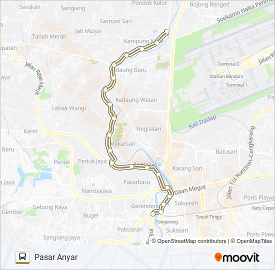 K07 PASAR ANYAR - SELOR bus Line Map