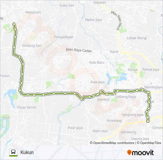 R15B RS AN NISA - KUKUN Bus Line Map