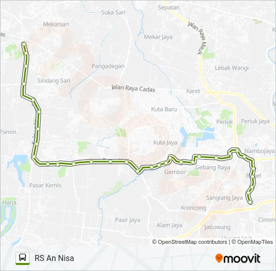 R15B RS AN NISA - KUKUN Bus Line Map