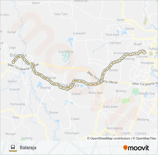 A04 TERMINAL CIMONE - BALARAJA Bus Line Map