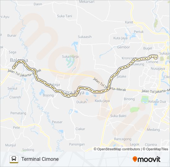 A04 TERMINAL CIMONE - BALARAJA Bus Line Map
