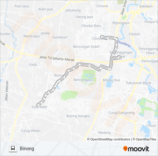 R07 PASAR MALABAR/PERUMNAS 1 - BINONG bus Line Map