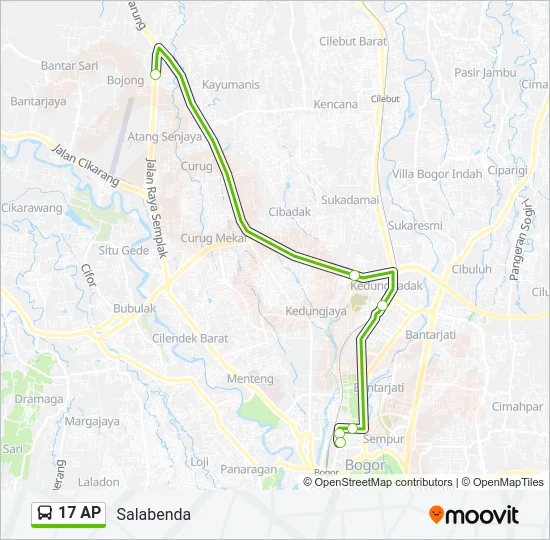 17 AP Bus Line Map