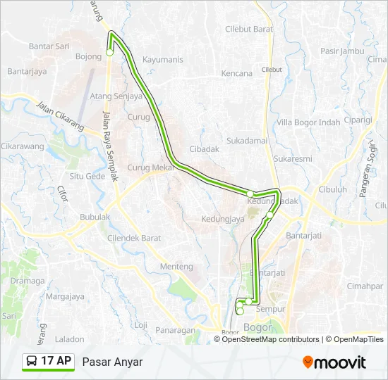 17 AP Bus Line Map