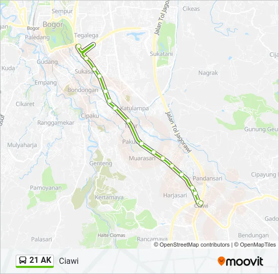 21 AK Bus Line Map