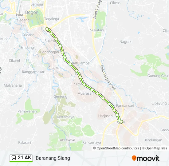 21 AK Bus Line Map