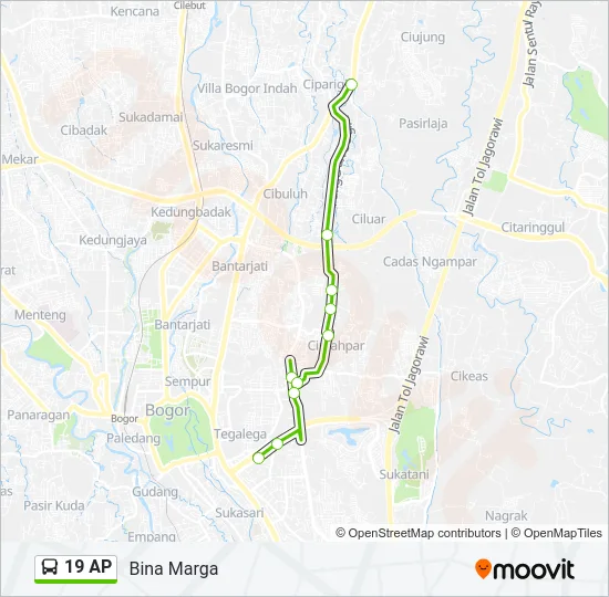 19 AP Bus Line Map